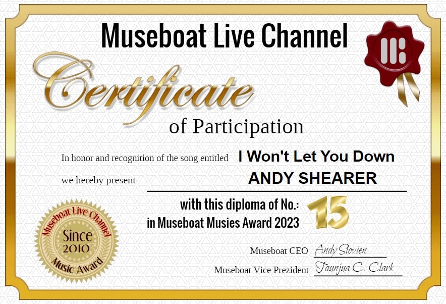 ANDY SHEARER on Museboat LIve